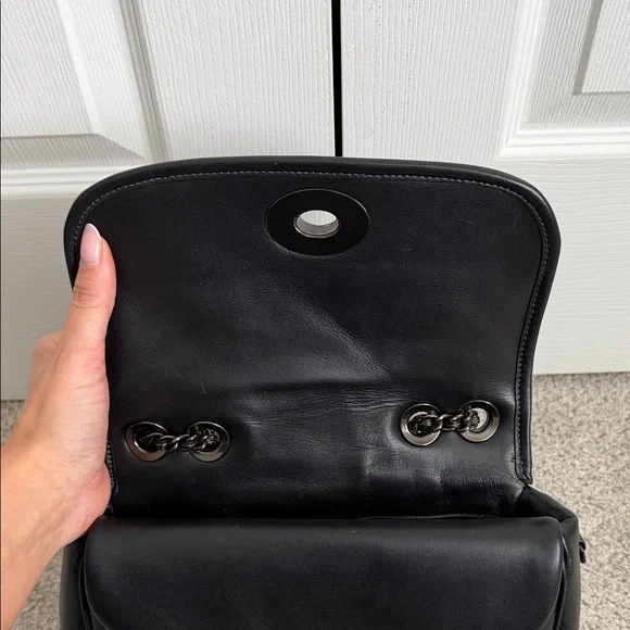 Coach Black Quilted Shoulder Bag - Picture 4 of 6